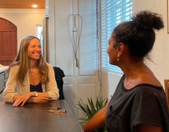 Lisa Kalfus in a one-on-one coaching conversation